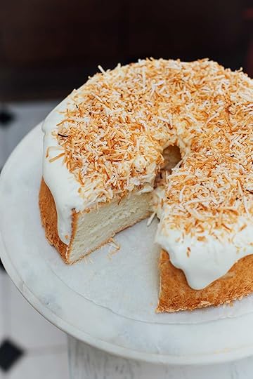 cardamom and toasted coconut angel food cake | Nik Sharma