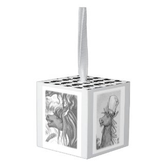 Unicorn Character Cube Cube Ornament