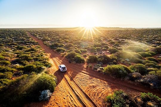 Australia, Red Sand Unpaved Road