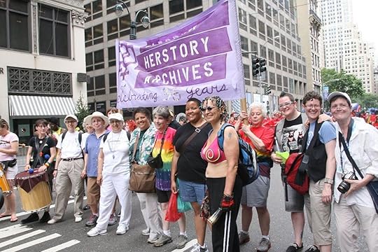 Women at a pride march
