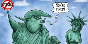 Trump & Statue of Liberty