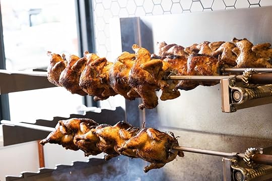 Chicken on a roast stick from Chook Chicken
