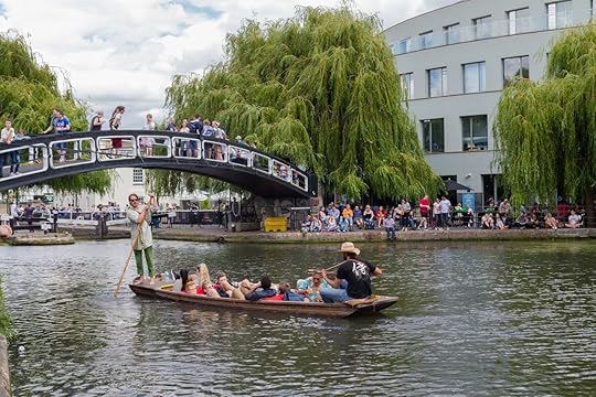 A music boat in the Regents Canal near Camden Lock