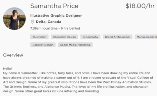 Upwork profile: not client focused