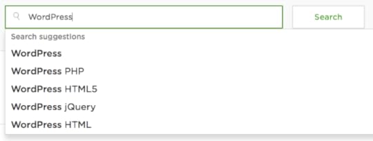 Upwork profile: WordPress search