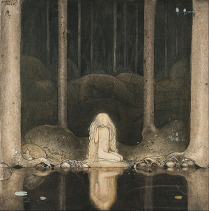 John_Bauer_-_Princess_Tuvstarr_gazing_down_into_the_dark_waters