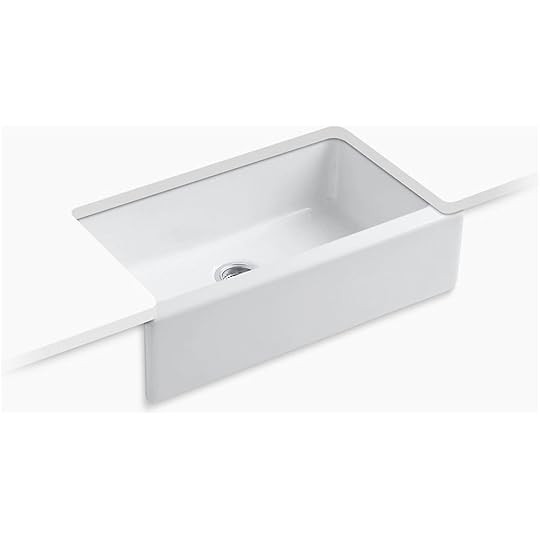 Kohler K 6546 4 0 Dickinson White Kitchen Sinks Sinks Single Basin Kitchen Sink