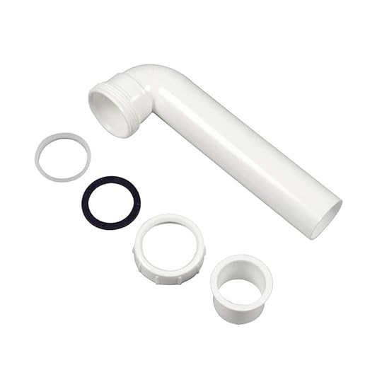 1 1 2 In O D X 7 In Slip Joint Waste Arm In White Danco Kitchen Sink Waste Fittings