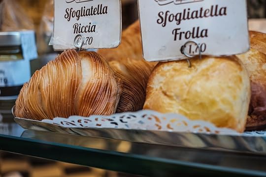 Sfogliatella, typical neapolitan patry in Naples, Italy