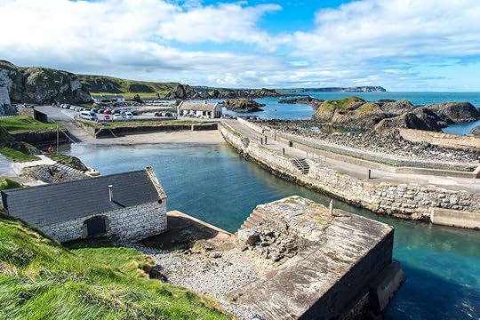 Ballintoy beach and harbor in Northern Ireland