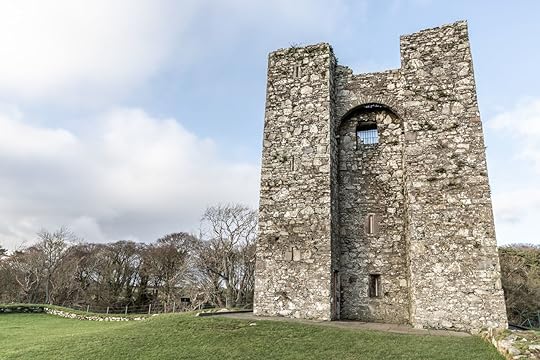 Front of Castle Audleys in Strangford, Northern Ireland, UK