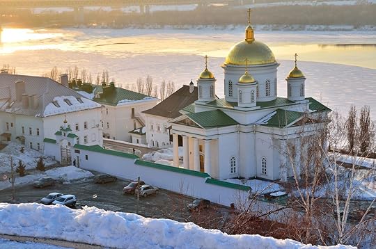 Nizhny Novgorod Monastery in the early evening