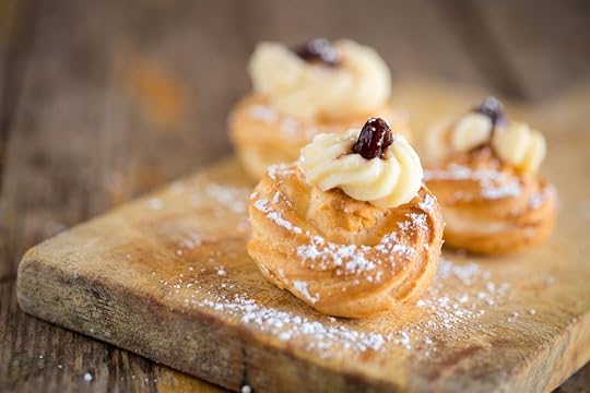 Delicious home made Zeppole pastries typical of south of Italy