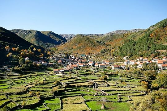 Geres, a old mountain village view at Portugal