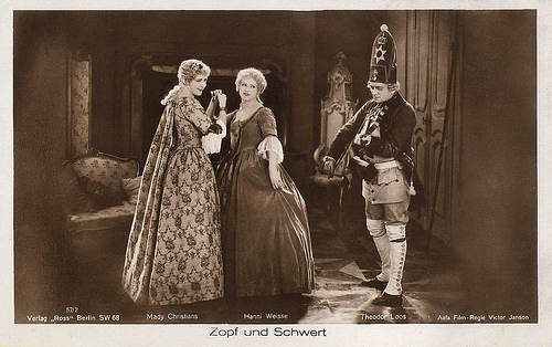 Mady Christians, Hanni Weisse, and Theodor Loos in Zopf und Schwert
