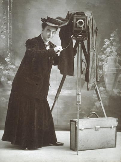 Jessie Tarbox Beals with camera-Schlesinger Library