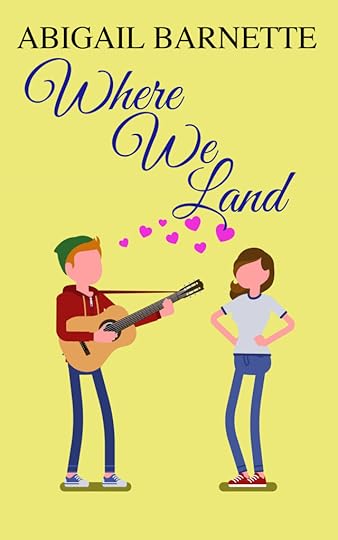The cover of Where We Land is yellow, with 