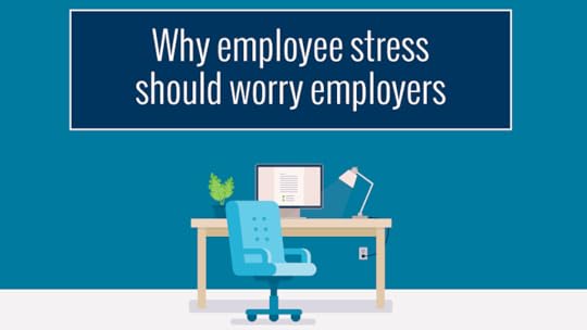 employee stress, infographic header, worrying, workplace stress, Colonial Life
