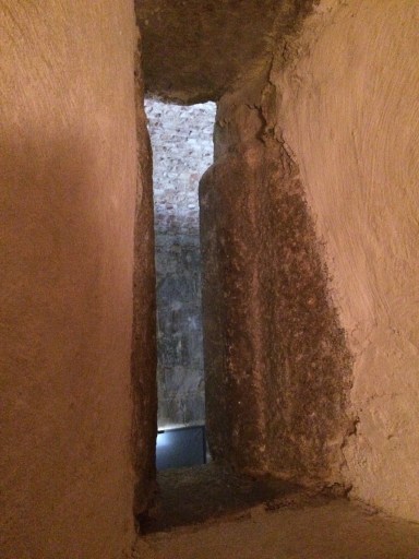 Tiny and narrow window in a 17th century prison