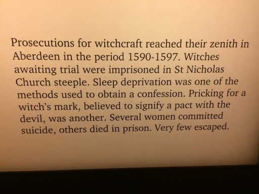 text, detailing some history of witchcraft in aberdeen