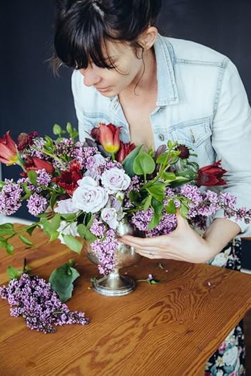 woman in flower shop