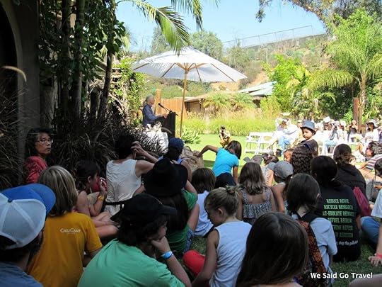 Dr. Jane Goodall speaking at the LA Zoo