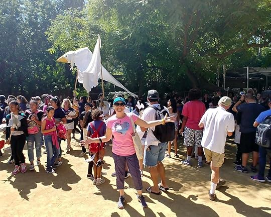 Lisa Niver at the LA Zoo to hear Dr. Jane Goodall