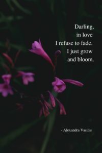 Blooming Poetry Book by Alexandra Vasiliu