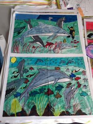 Dolphins were my favourite animal at the time and this showed!