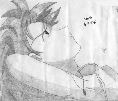 Presenting Asuka from the anime Neon Genesis Evangelion...along with a sticker one of my friends added as I often put these pictures on my locker!