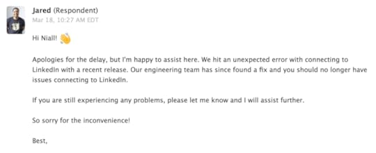 Respondent review: customer support