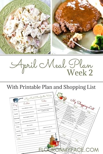 April Weekly Meal Plan 2 preview