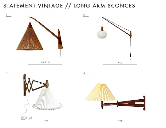 Emily Henderson Mountain House Statement Vintage Lighting Long Arm Sconce