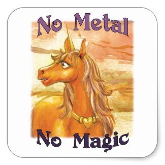 Ghel No Metal No Magic Stickers 