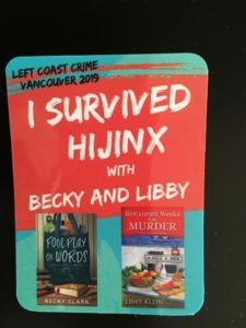 The icebreaker at Left Coast Crime 2019