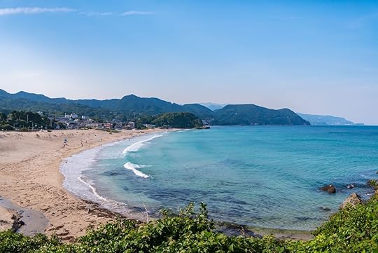 Shirahama Beach on the Izu Peninsula in Shimoda City, Shizuoka Prefecture, Japan