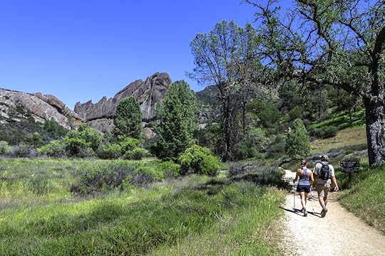 Couple Hiking Pinnacles National Park in Monterey County, California