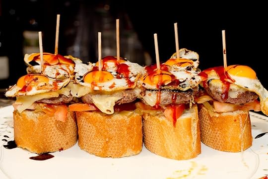 Spanish tapas called pintxos of the Basque country