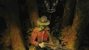 beast behind a hunter