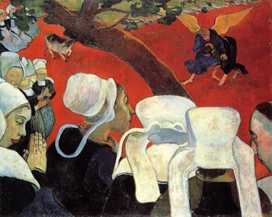 Vision of the Sermon (Jacob Wrestling with the Angel), Paul Gauguin, 1888.