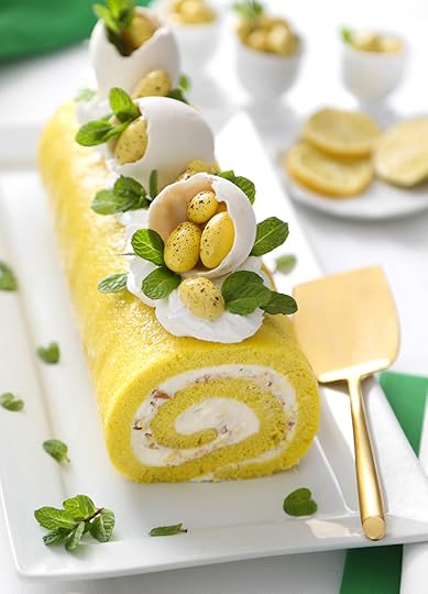 Limoncello Almond Cake Roll