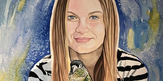 Fifi LeFan's Girl with Parrot