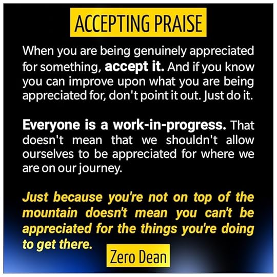 Accepting praise