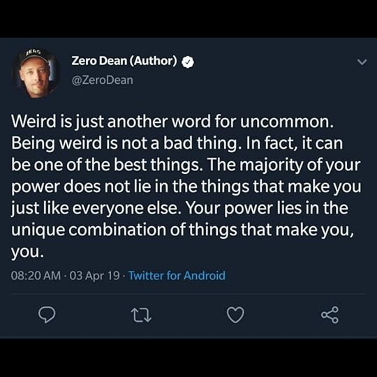 Weird is just another word for uncommon