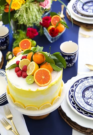 Lemon Syrup Cake and a Colorful Tablescape with The Home Depot