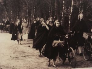 Civilians fleeing German invaders