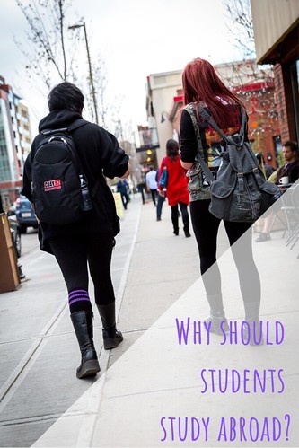 Why should students study abroad? 