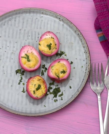 Pickled Beet Devilled Eggs