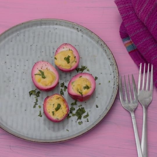 Pickled Beet Devilled Eggs