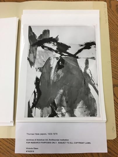 reproduction of a painting by Earle Olsen, found in Thomas Hess archives